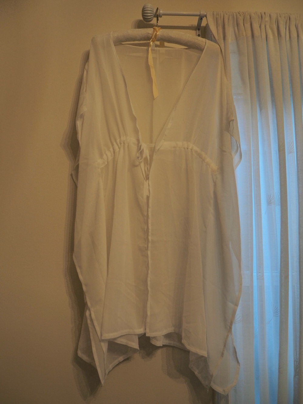 Sheer White Sun Cover Up